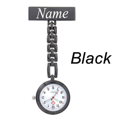 Noir Éternel – Matte Black Clip-On Pocket Watch