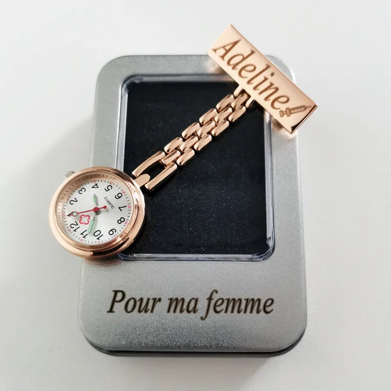 Rose Imperial – Rose Gold Clip-On Pocket Watch